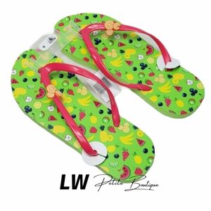 Disney Mickey Fruit Flip Flops Sz 9
